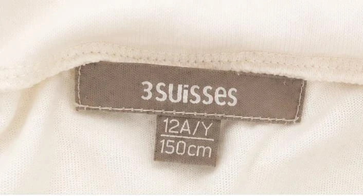 Sous-pull de col rulé 3 Suisses écru - Mangas compridas - 12 anos – photo 2